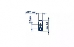 Лампа подсветки W5W 12V 5W